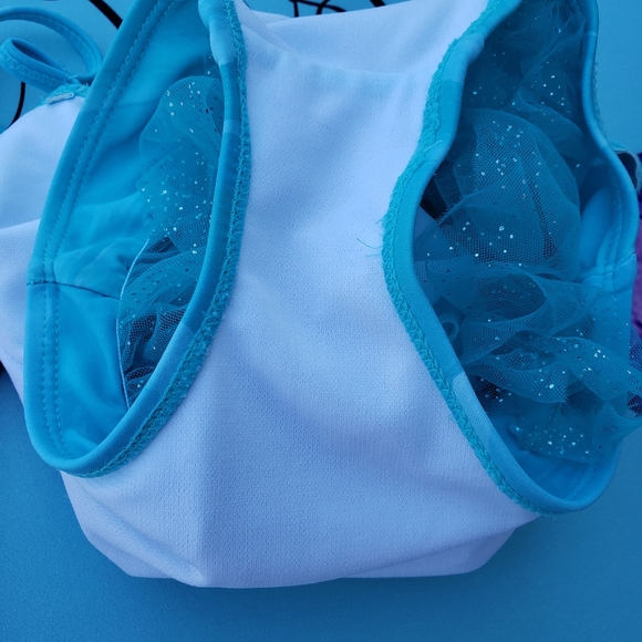 Little Mermaid bathing suit & Mermaid in training top. - Picture 4 of 11